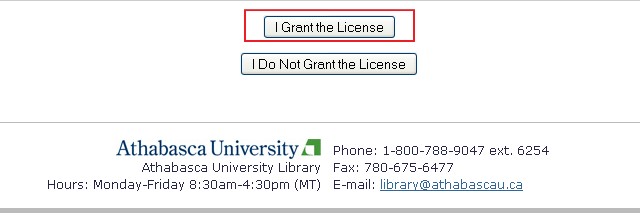 Grant License